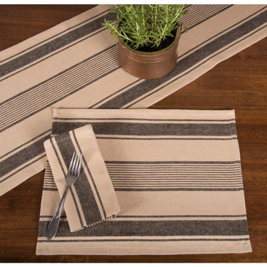 Up Country Stripe Placemat Set of Six PM166011 - The Fox Decor